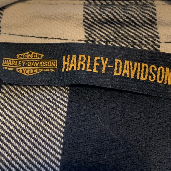 Harley-Davidson Men's Buffalo Plaid Button Front Long Sleeve Shirt - Picture 10 of 11